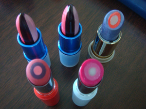 triple-core lipstick,3 Colors Lipstick Mold